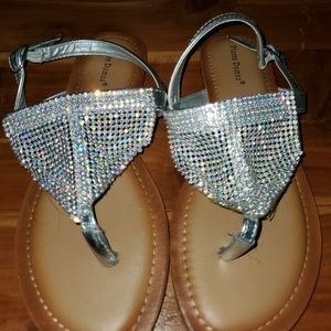 Silver sandals